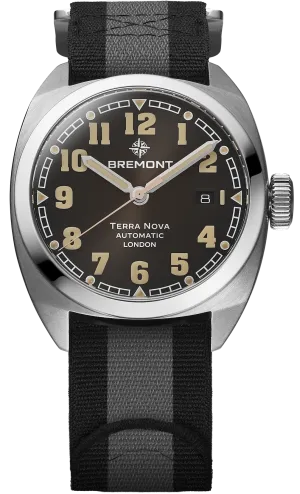 Bremont Terra Nova 40.5 Date Black Nato Watch