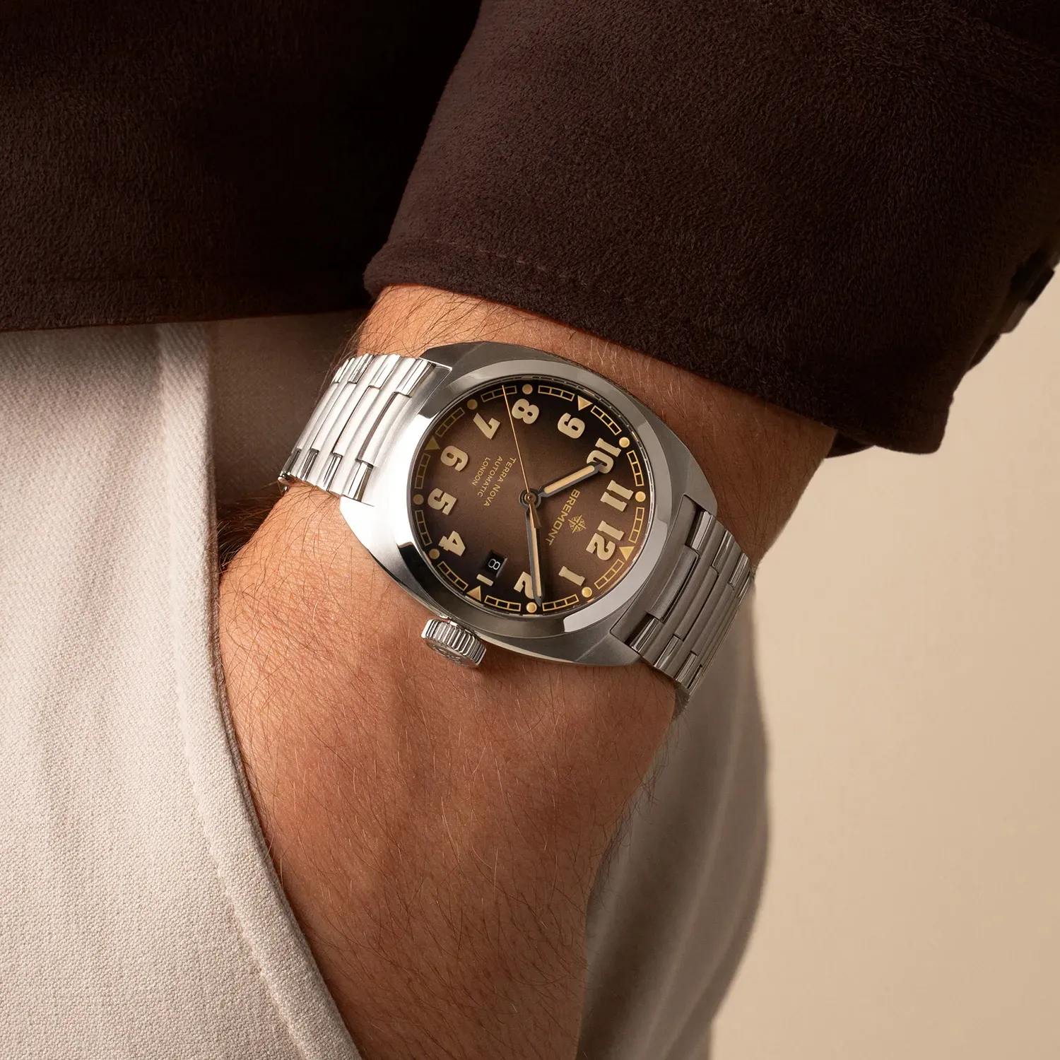 Bremont Terra Nova 40.5 Date Caramel Bracelet Limited Edition Watch
