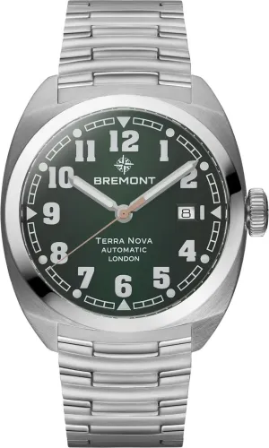 Bremont Terra Nova 40.5 Date Green Bracelet Watch