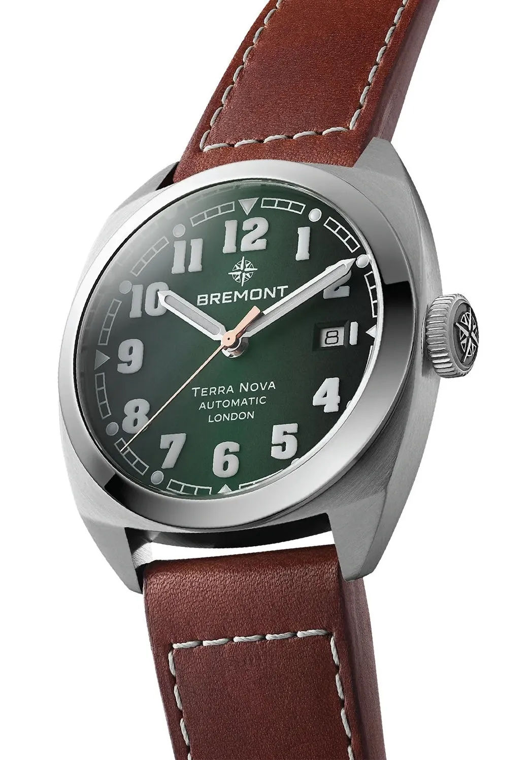 Bremont Terra Nova 40.5 Date Green Leather Watch