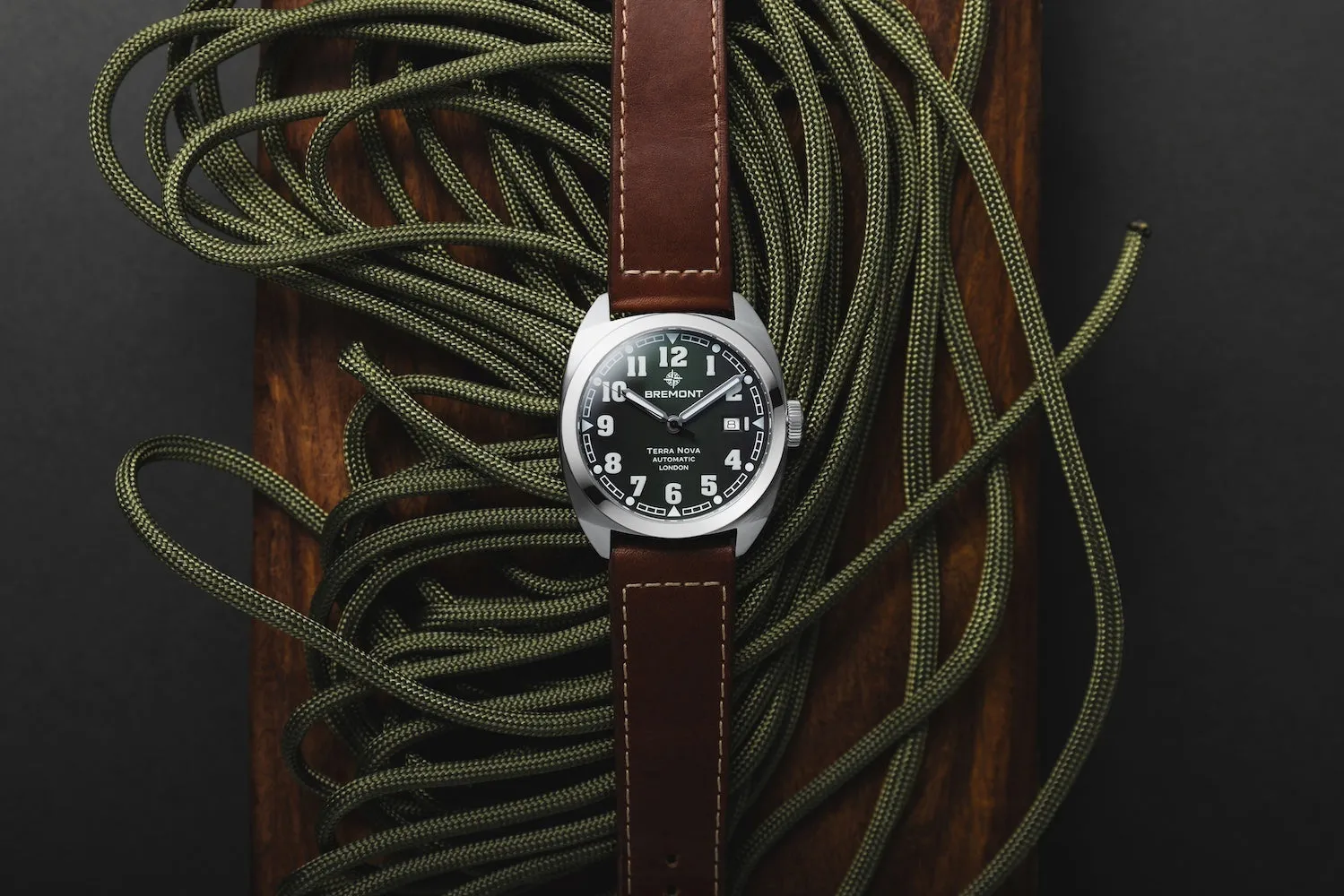 Bremont Terra Nova 40.5 Date Green Leather Watch