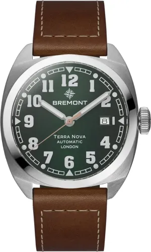 Bremont Terra Nova 40.5 Date Green Leather Watch