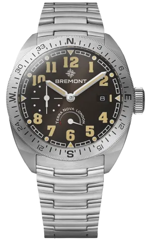 Bremont Terra Nova 40.5 Turning Bezel Black Bracelet Watch