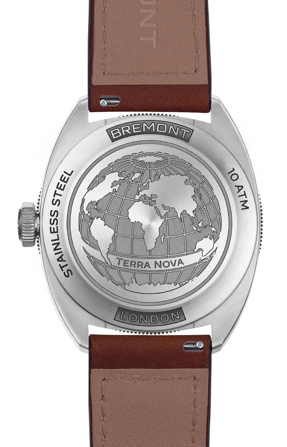 Bremont Terra Nova 40.5 Turning Bezel Power Reserve Blue Leather Watch