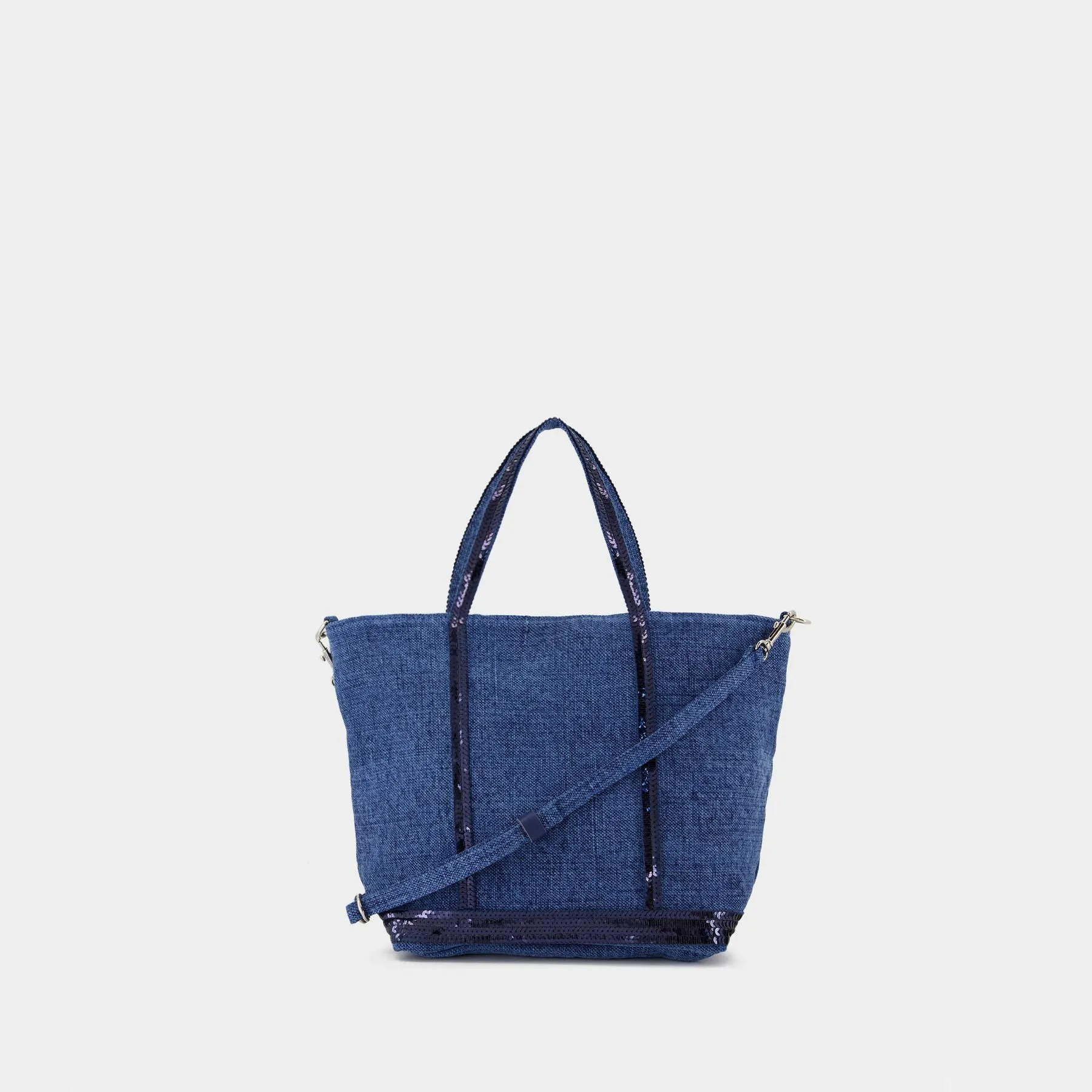 Cabas S Crossbody - Vanessa Bruno - Linen - Blue