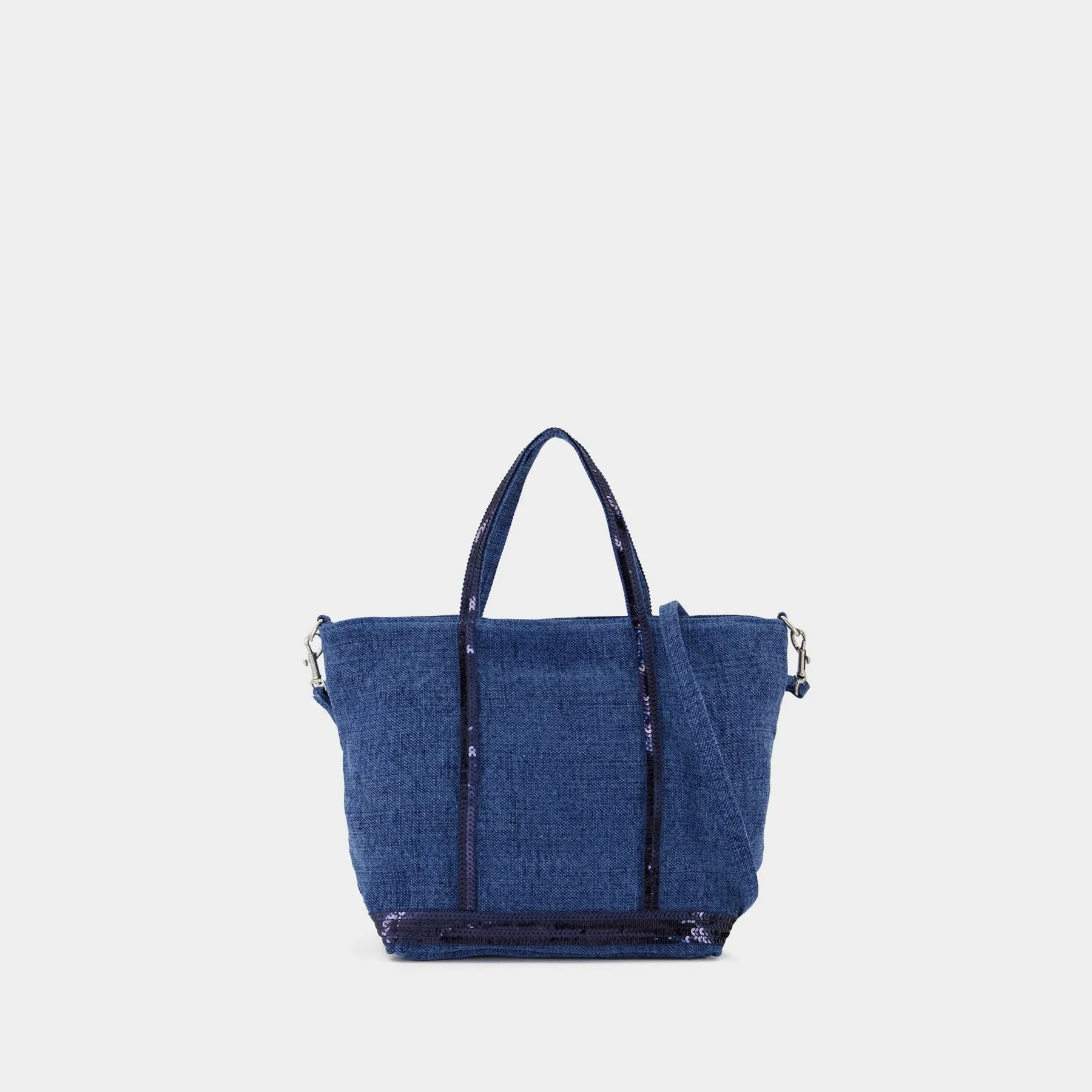 Cabas S Crossbody - Vanessa Bruno - Linen - Blue