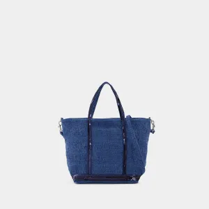 Cabas S Crossbody - Vanessa Bruno - Linen - Blue