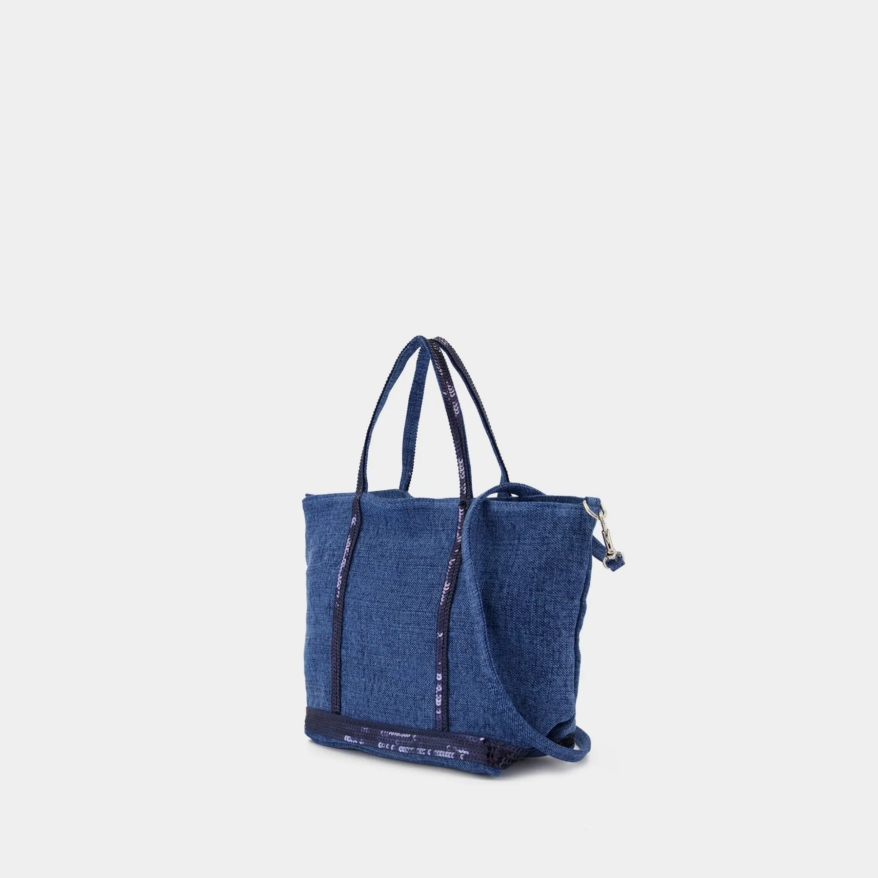 Cabas S Crossbody - Vanessa Bruno - Linen - Blue