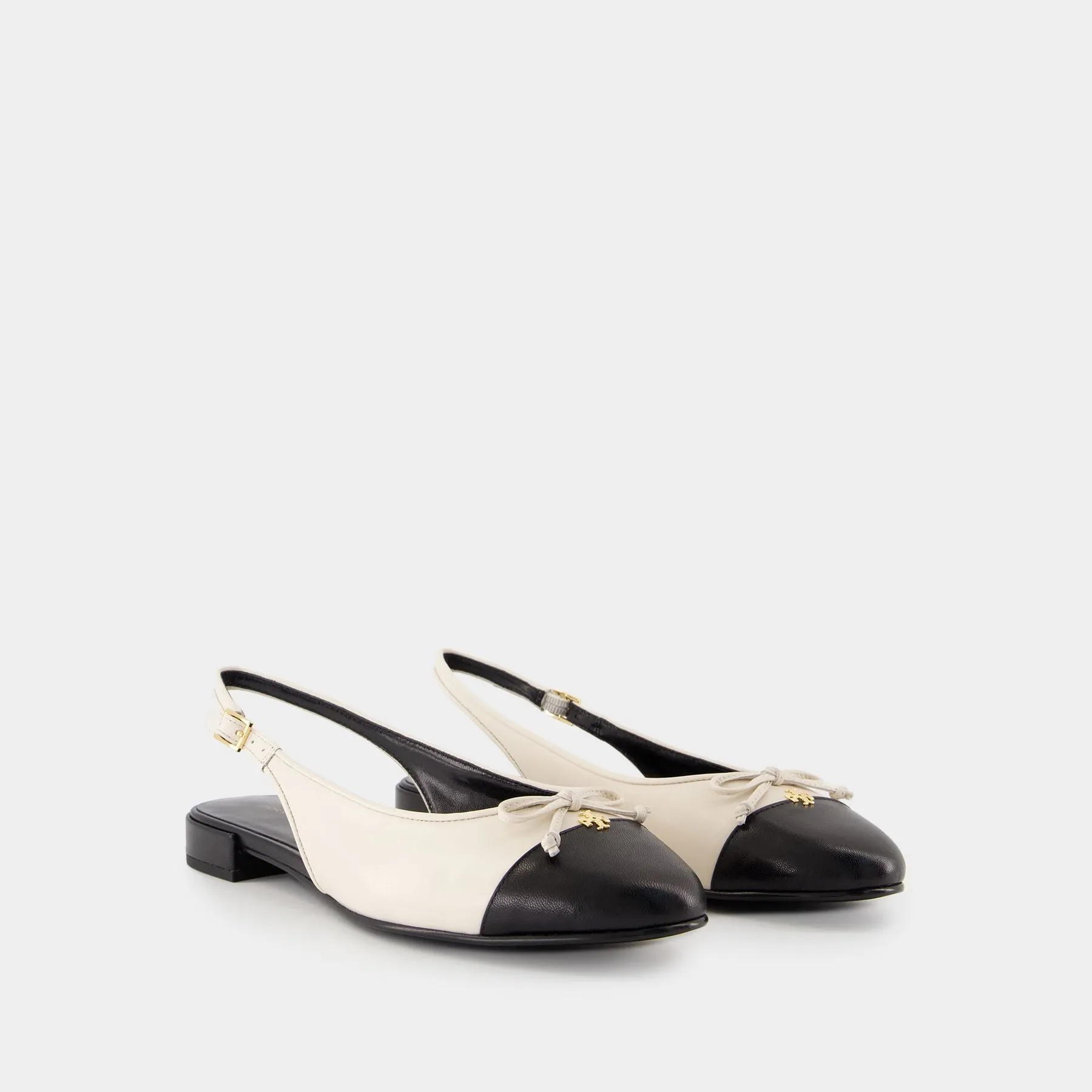 Cap Toe Sandals - Tory Burch - Leather - White