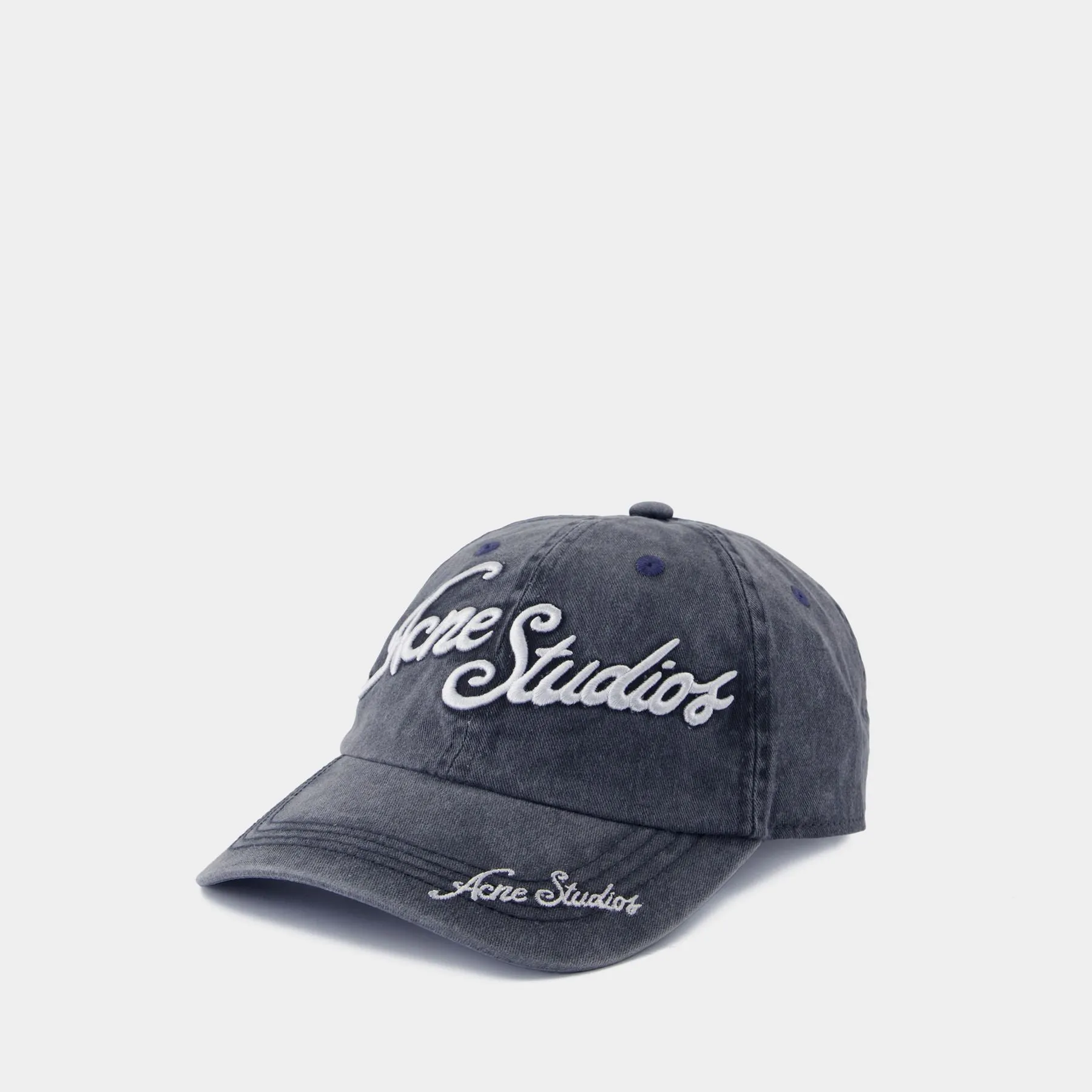 Carliy Tourist Logo Cap - Acne Studios - Cotton - Blue