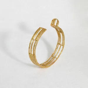 Carole Chiotasso | The Pyrgi Adjustable 18K Gold Bangle