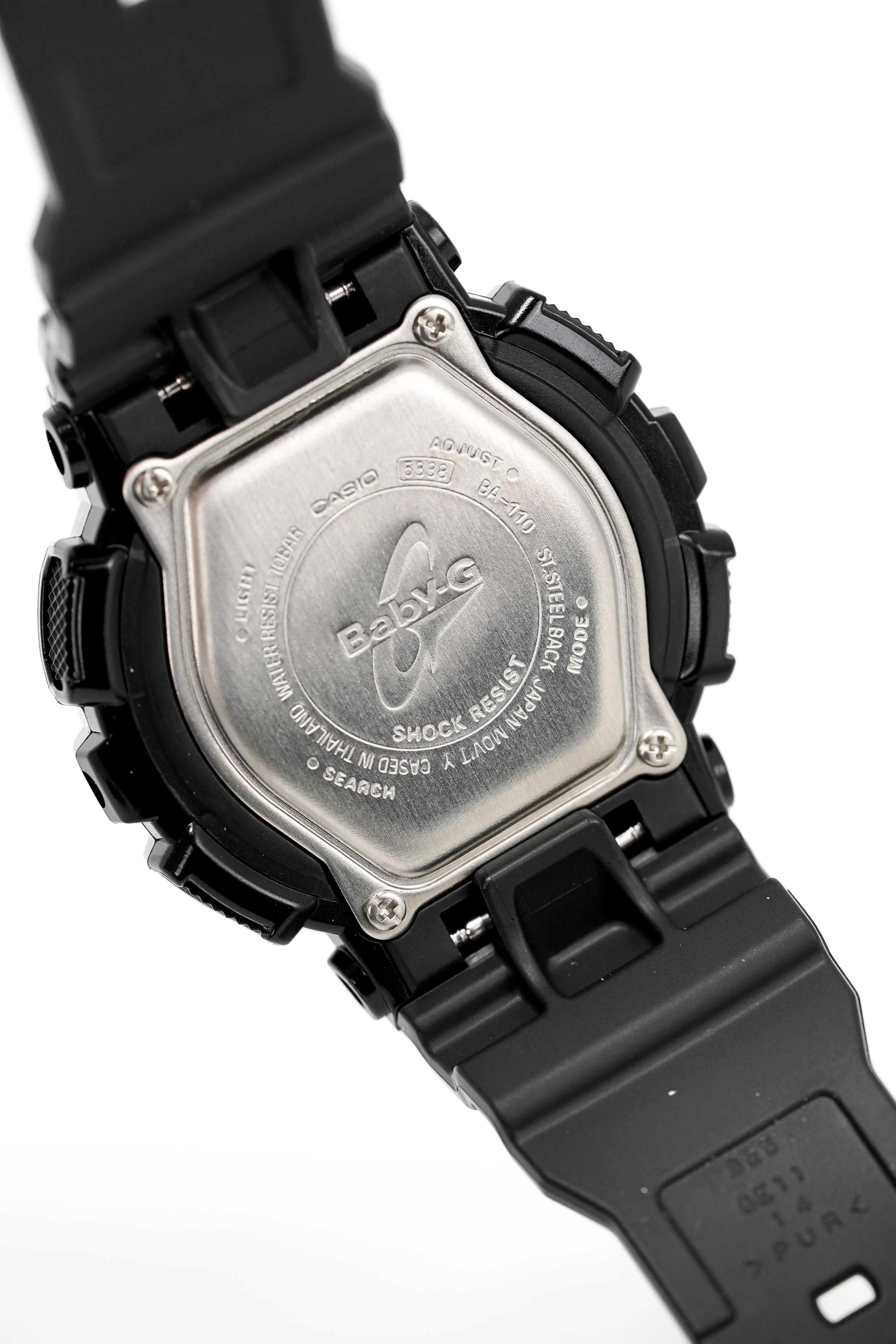 Casio Baby-G Ladies Watch Big Case Black/Gold BA-110-1ADR