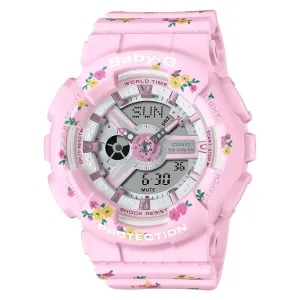 Casio Baby-G Watch Ladies Limited Edition Pink Floral BA-110LSB-4ADR