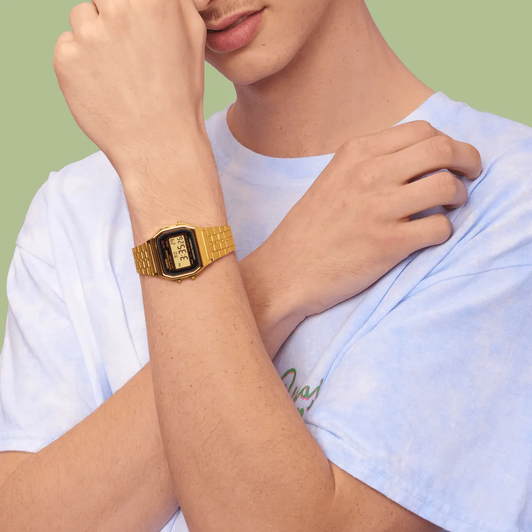 Casio Classic Vintage Retro Unisex Gold Watch A159WGEA-1EF