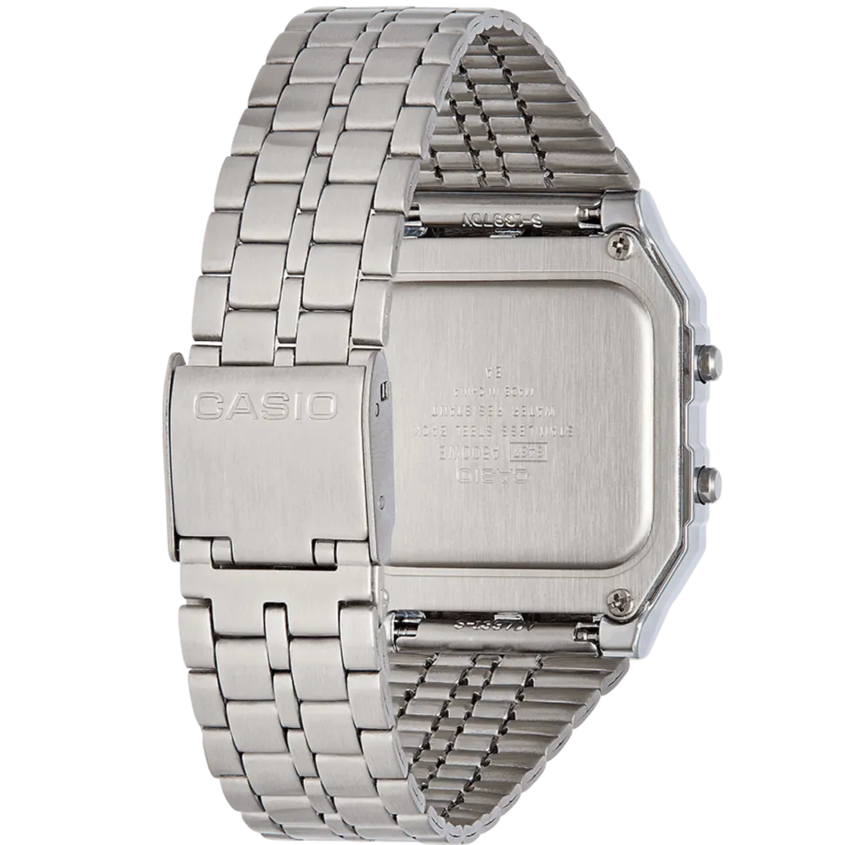 Casio Collection Unisex Silver Watch A500WEA-1EF
