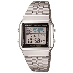 Casio Collection Unisex Silver Watch A500WEA-1EF