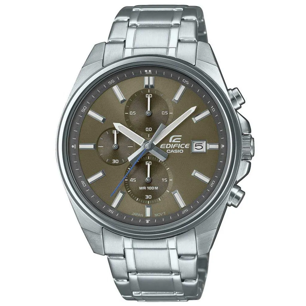 Casio Edifice Chrono Men's Silver Watch EFV-610D-5CVUEF