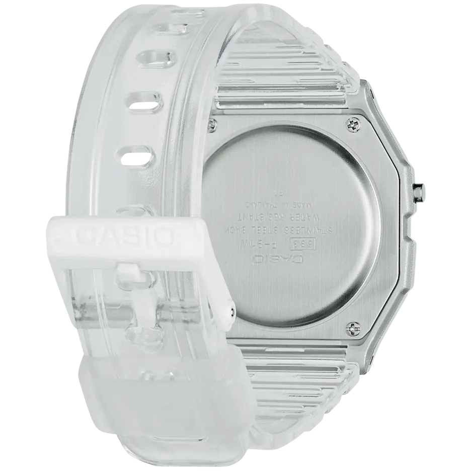 Casio F-91 Classic Unisex Transparent Watch F-91WS-7EF