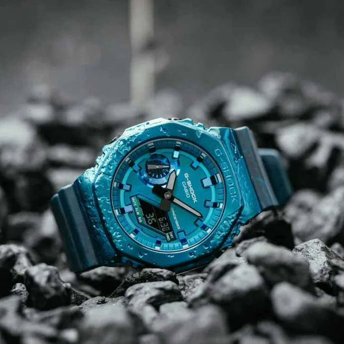 Casio G-Shock 40th Anniversary Adventurer's Stone Men's Blue Watch GM-2140GEM-2AER