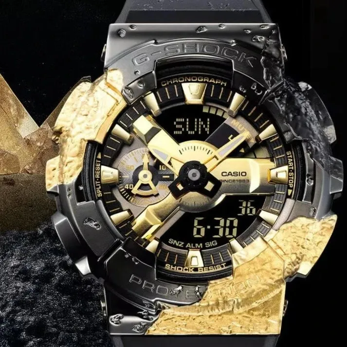 Casio G-Shock 40th Anniversary Adventurer's Stone Men's Gold Watch GM-114GEM-1A9ER