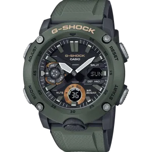 Casio G-Shock Carbon Khaki Watch GA-2000-3AER