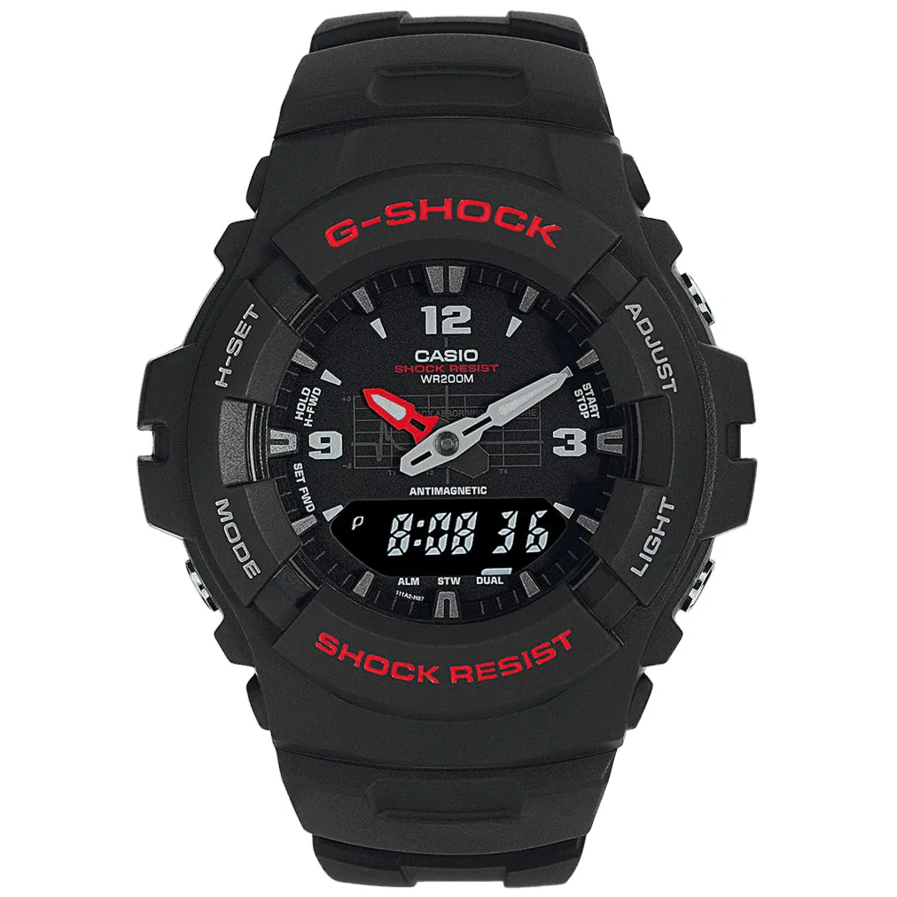 Casio G-Shock Men's Black Watch G-100-1BVMES
