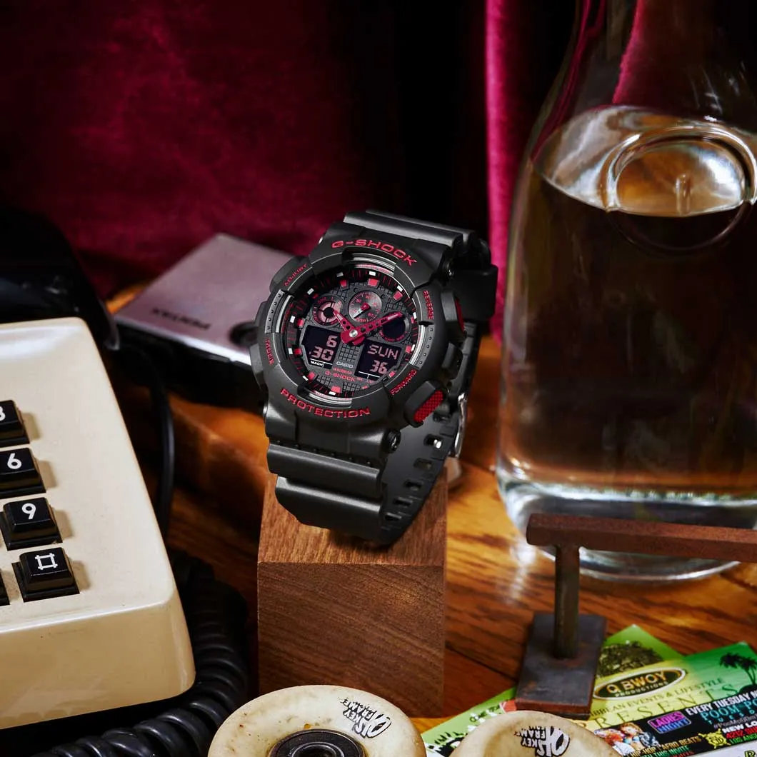 Casio G-Shock Men's Black Watch GA-100BNR-1AER