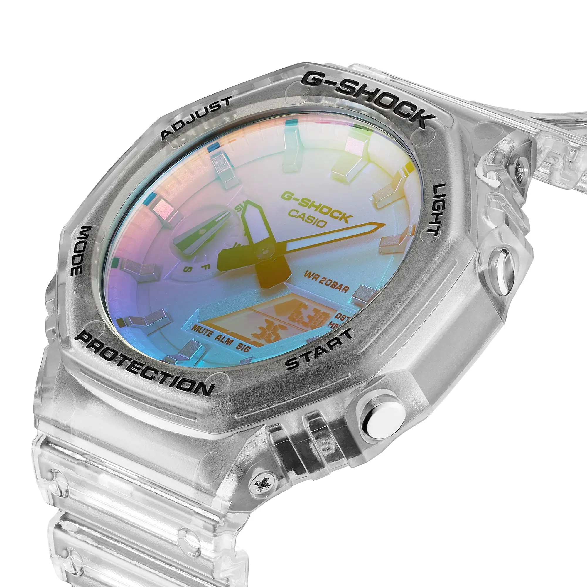 Casio G-Shock Men's Iridescent Watch GA-2100SRS-7AER