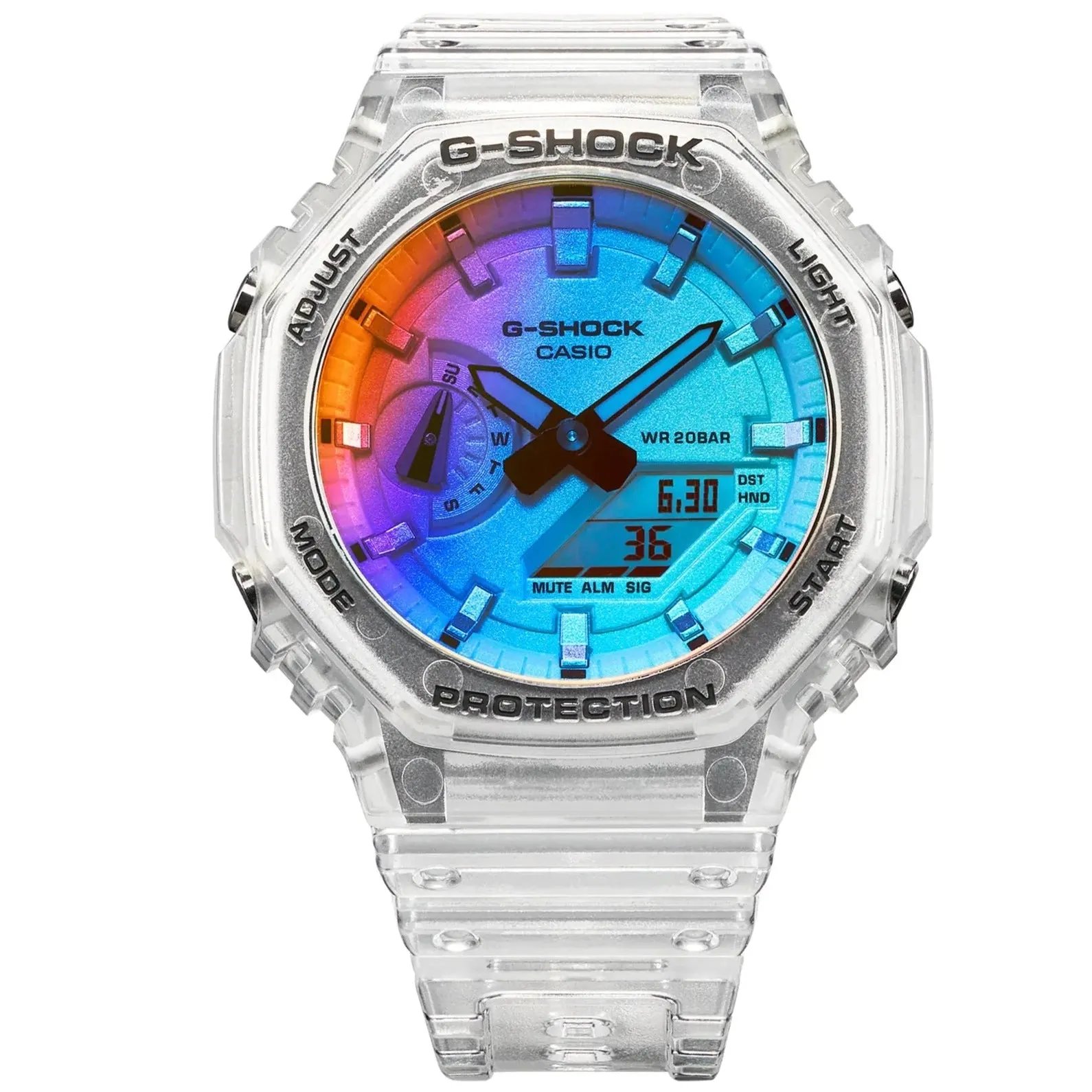 Casio G-Shock Men's Iridescent Watch GA-2100SRS-7AER