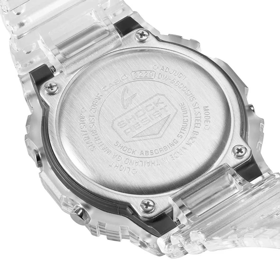 Casio G-Shock Men's Transparent Watch DW-5600SRS-7ER