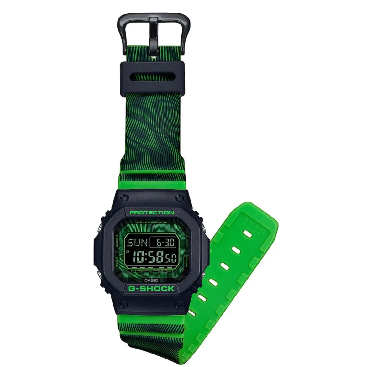 Casio G-Shock Time Distortion Limited Men's Green Watch DW-D5600TD-3ER
