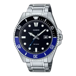 Casio Men's Standard Blue Black Diver Watch MDV-107D-1A2VDF