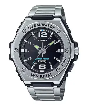 Casio Men's Watch Silver Black MWA-100HD-1AV
