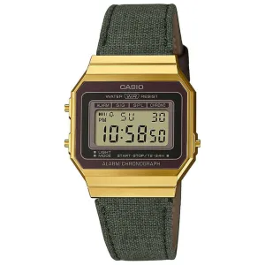 Casio Retro Vintage A700 Unisex Green Watch A700WEGL-3AEF