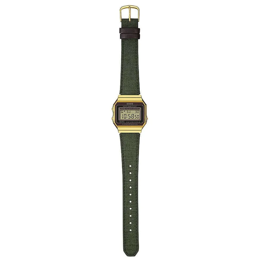 Casio Retro Vintage A700 Unisex Green Watch A700WEGL-3AEF