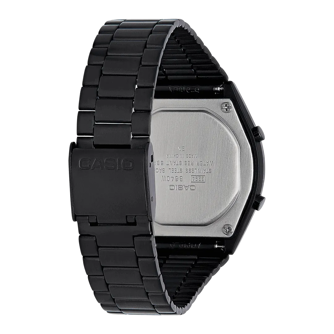 Casio Stylish Vintage Unisex Black Watch B640WB-1BEF