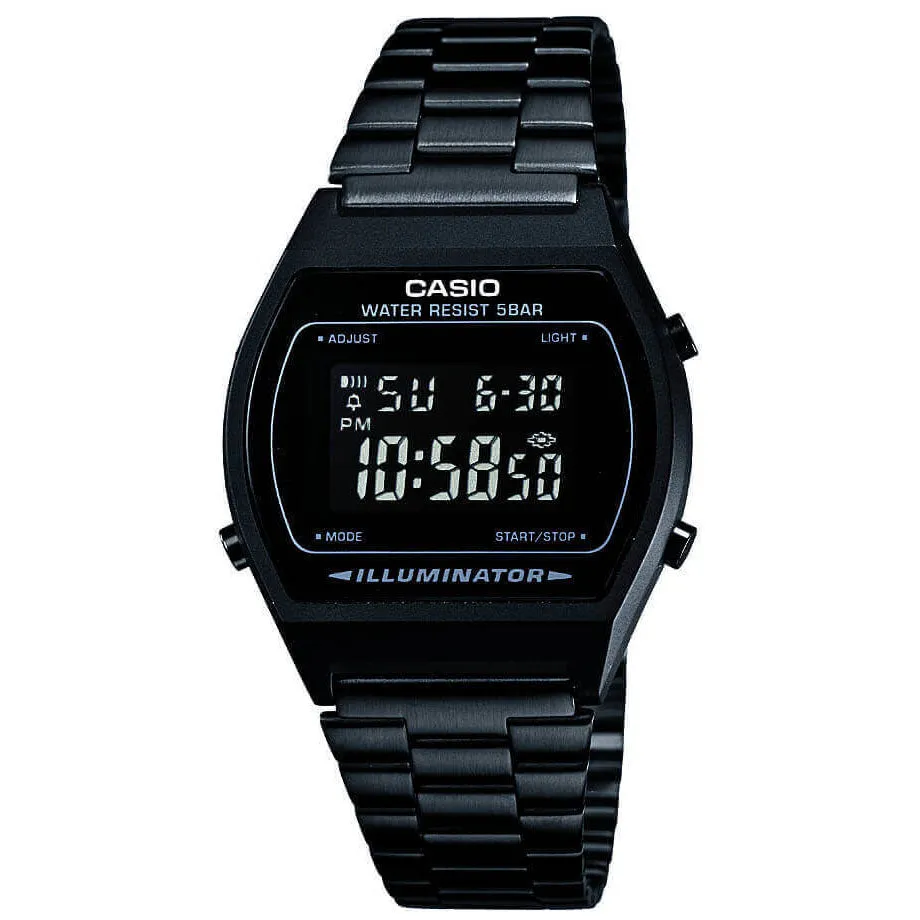 Casio Stylish Vintage Unisex Black Watch B640WB-1BEF