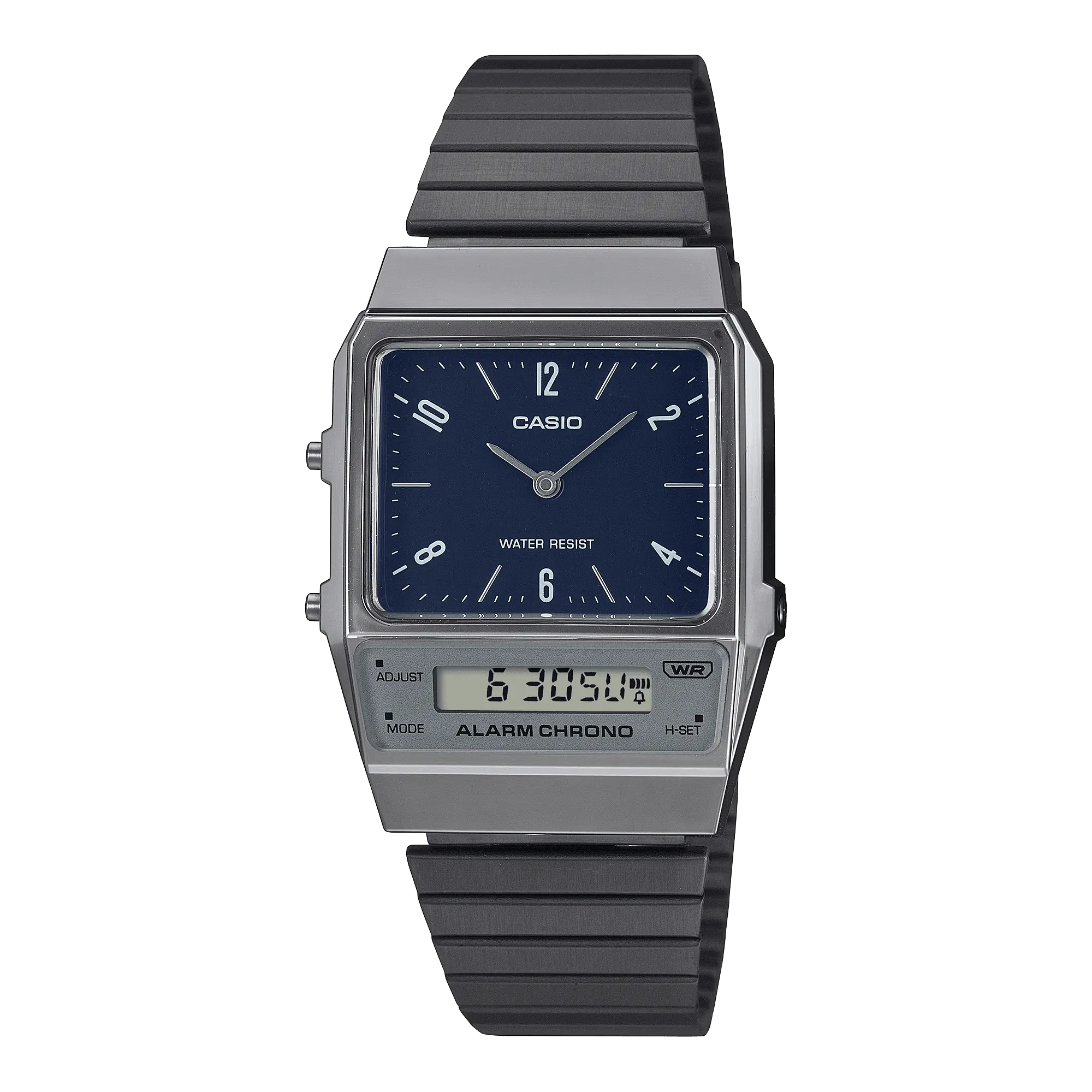 Casio Vintage Blue Dark Grey Dual Time Unisex Watch AQ-800EB-2ADF