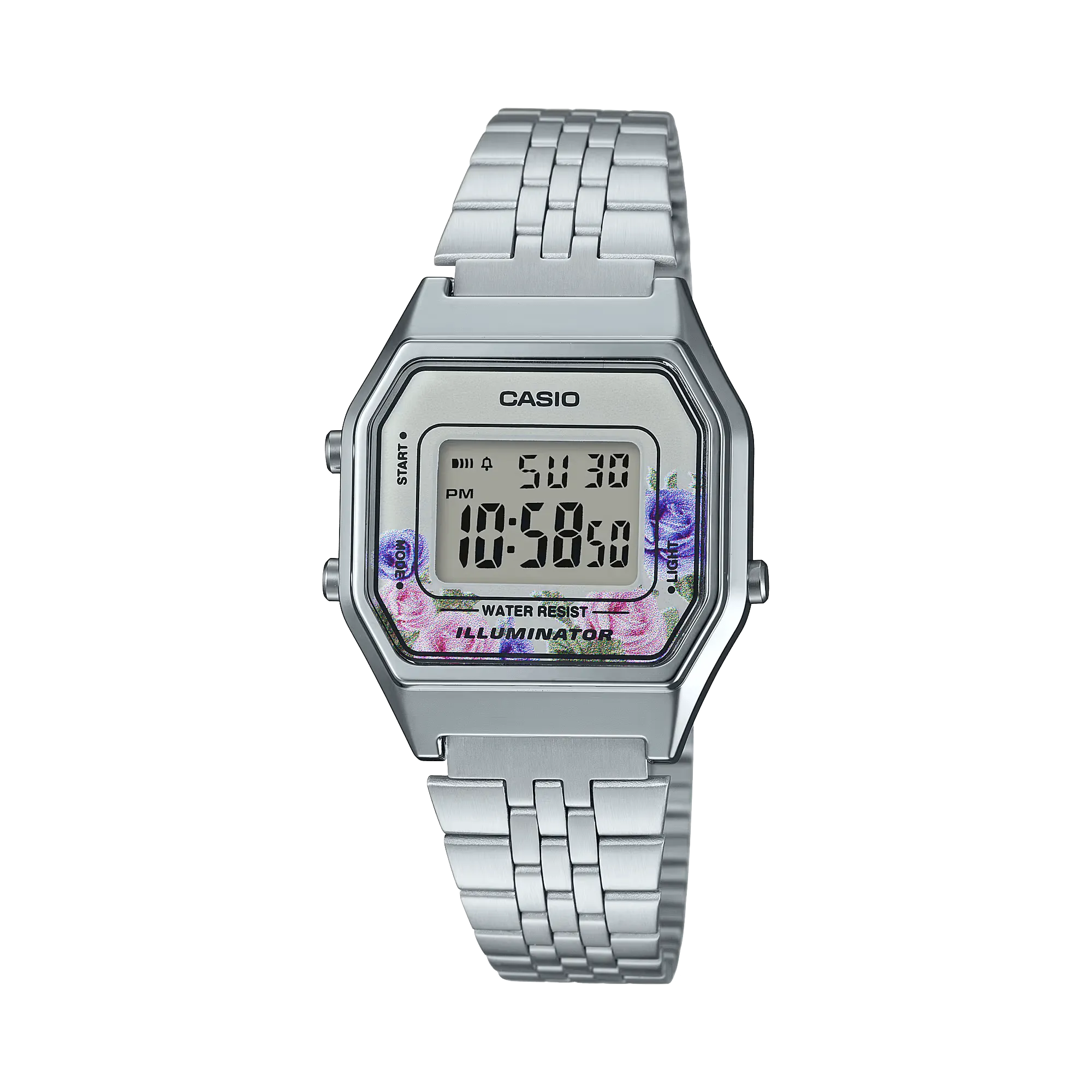 Casio Vintage LA680WA-4CDF Floral Dial Digital Watch