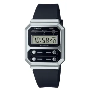 Casio Vintage Ladies Black Watch A100WEF-1AEF