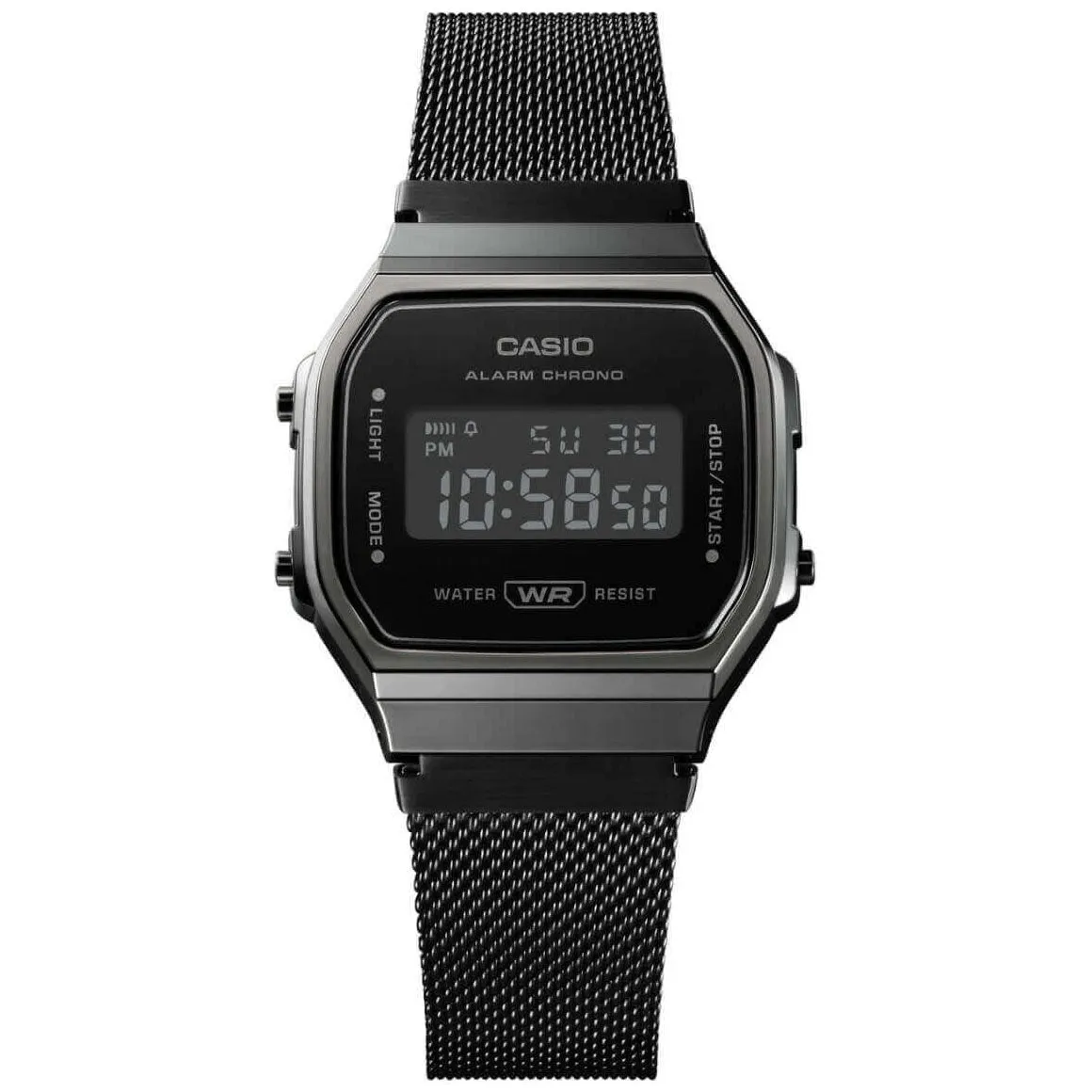 Casio Vintage Unisex Black Watch A168WEMB-1BEF