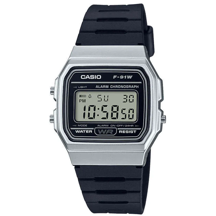 Casio Vintage Unisex Black Watch F-91WM-7AEF