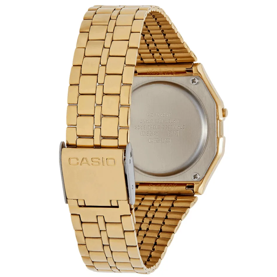 Casio Vintage Unisex Gold Watch A158WETG-9AEF