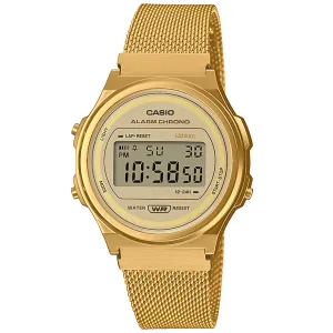 Casio Vintage Unisex Gold Watch A171WEMG-9AEF