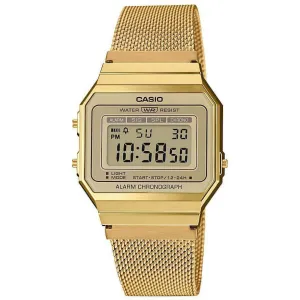 Casio Vintage Unisex Gold Watch A700WEMG-9AEF