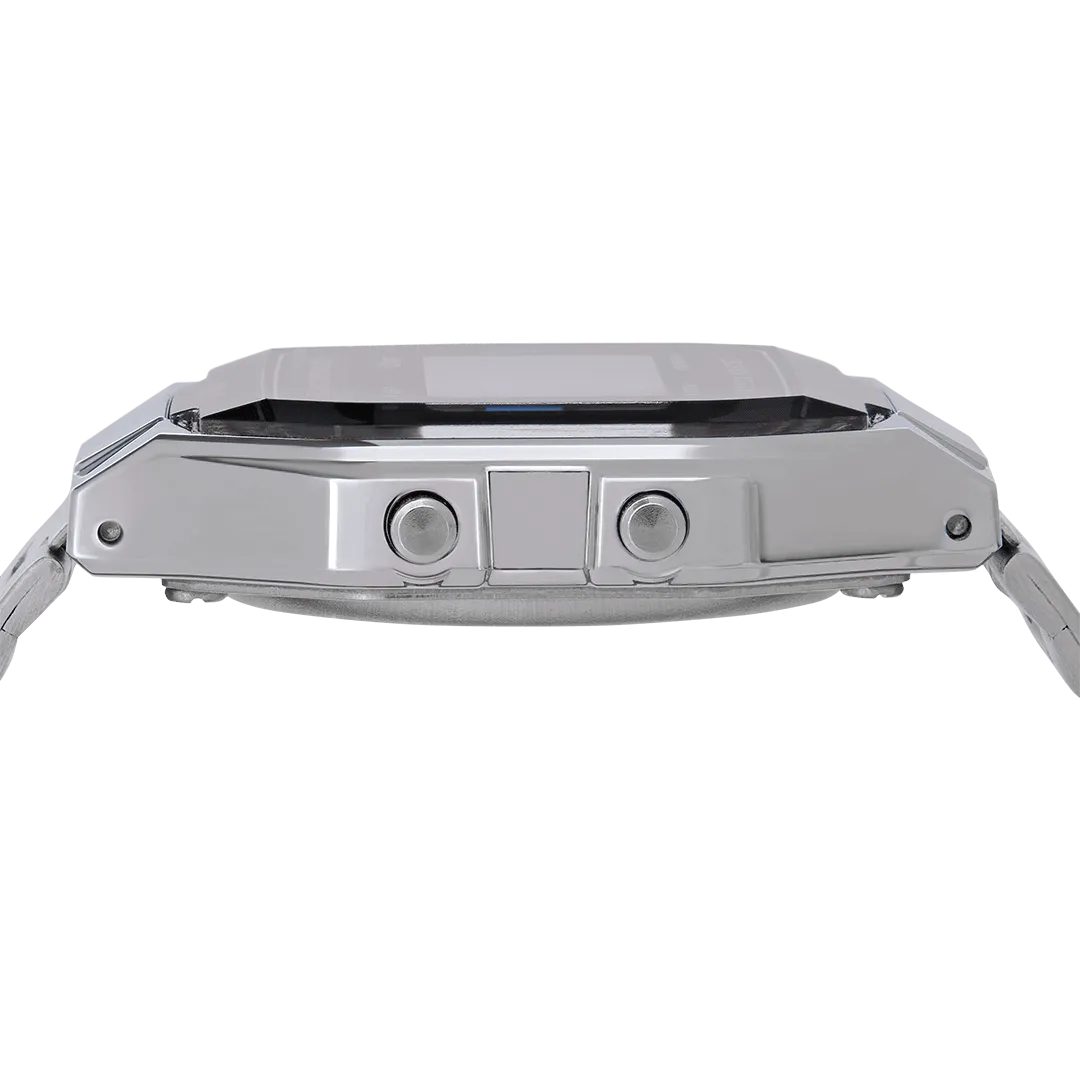 Casio Vintage Unisex Silver Watch A163WA-1QES