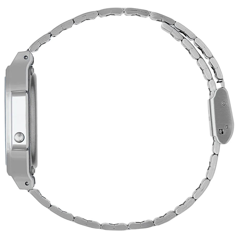 Casio Vintage Unisex Silver Watch A164WA-1VES