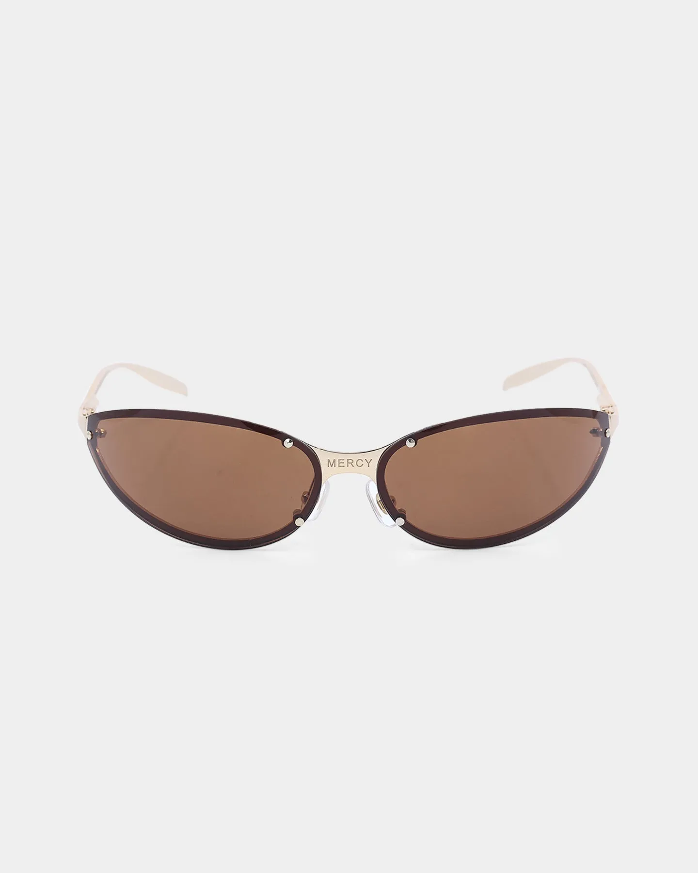 Charlotte Mercy Dakota Sunglasses Gold/Brown