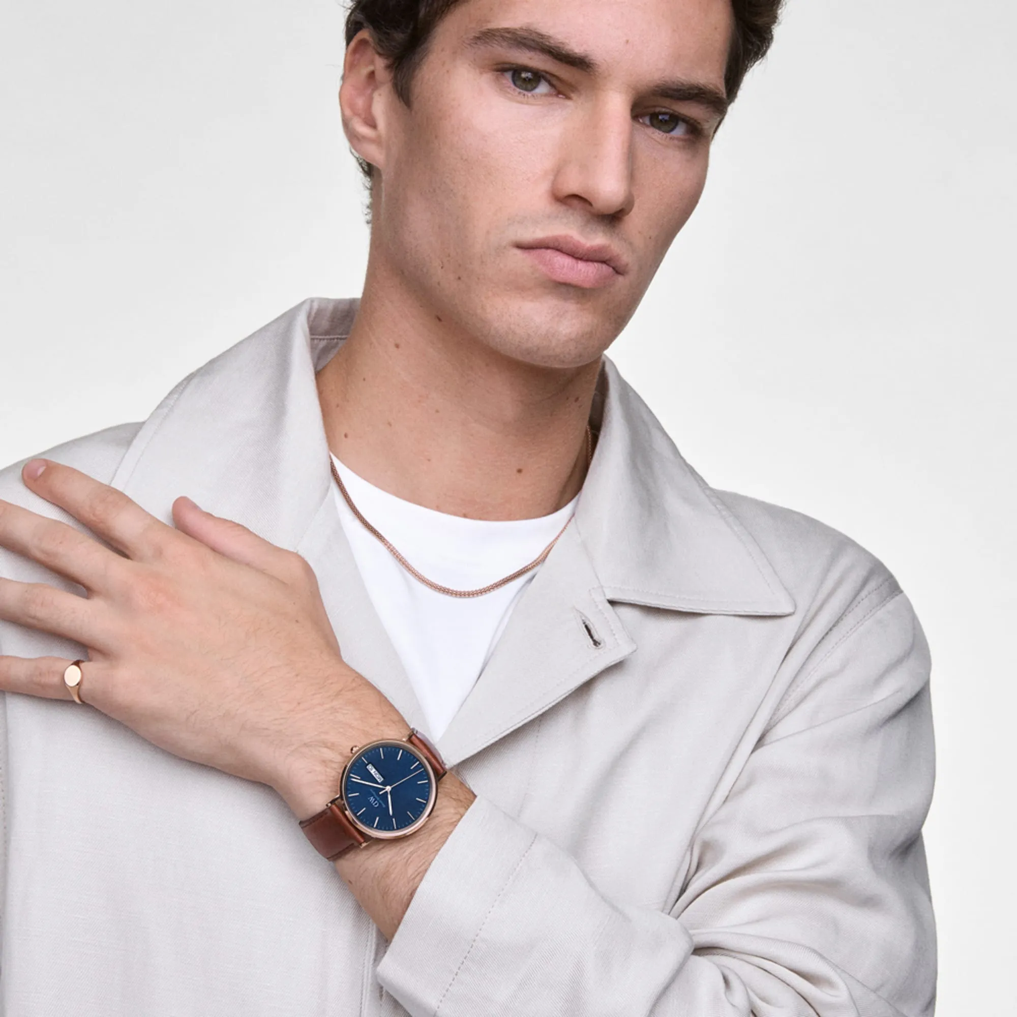 Classic Day Display St Mawes Rose Gold Arctic Daniel Wellington