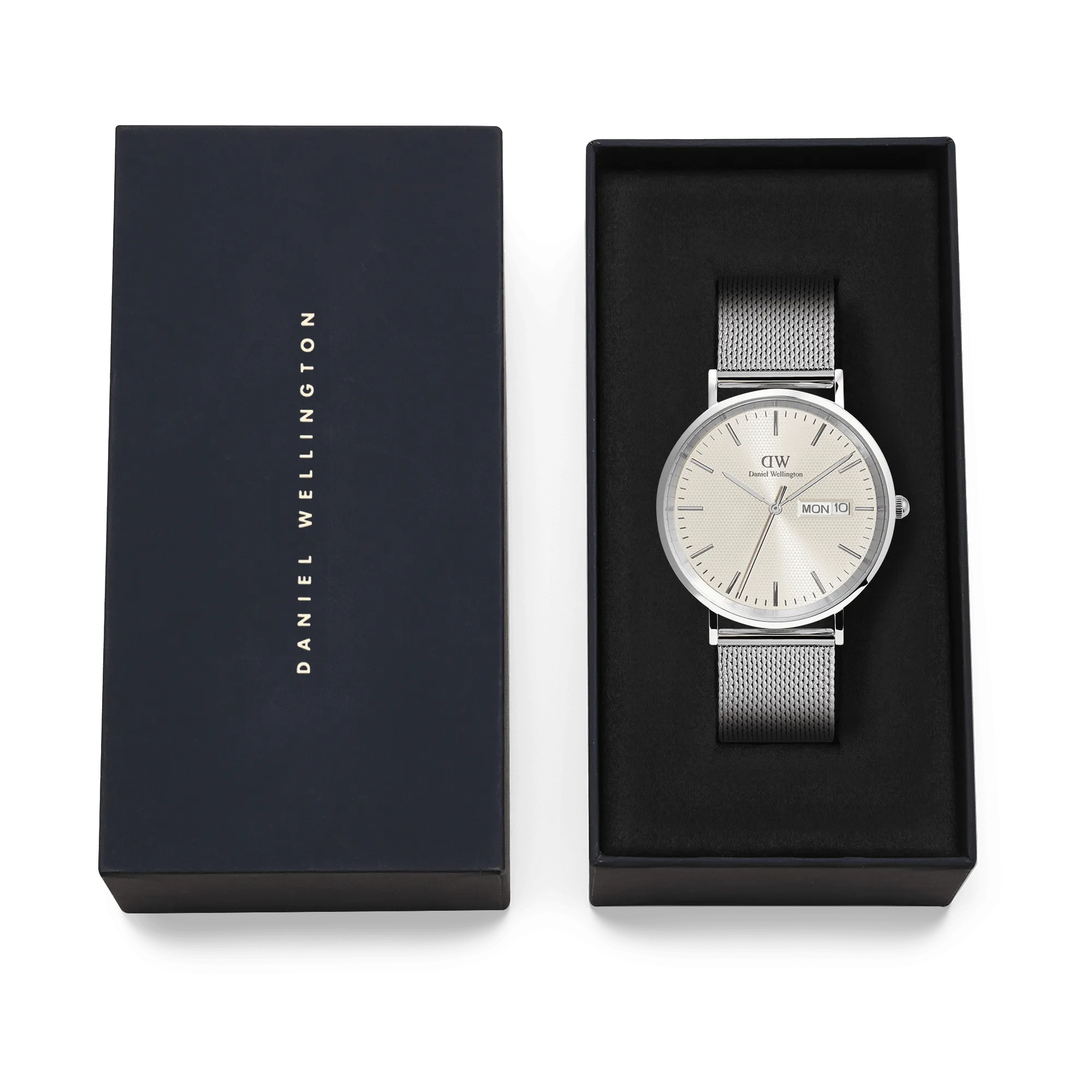 Classic Day Display Sterling Champagne Daniel Wellington
